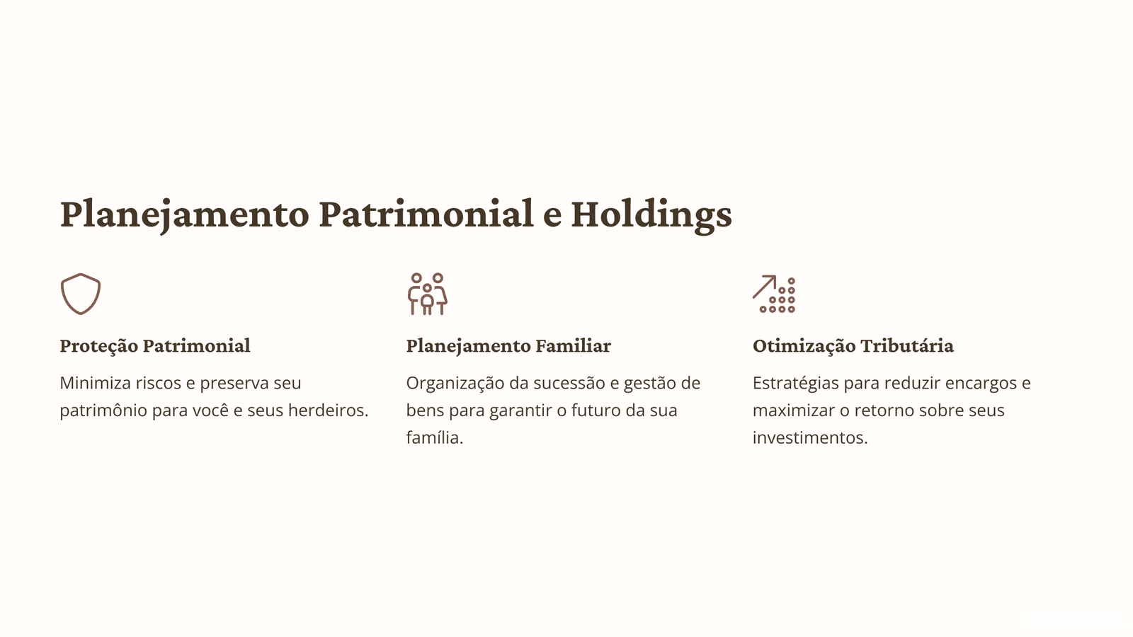 Planejamento patrimonial e holdings