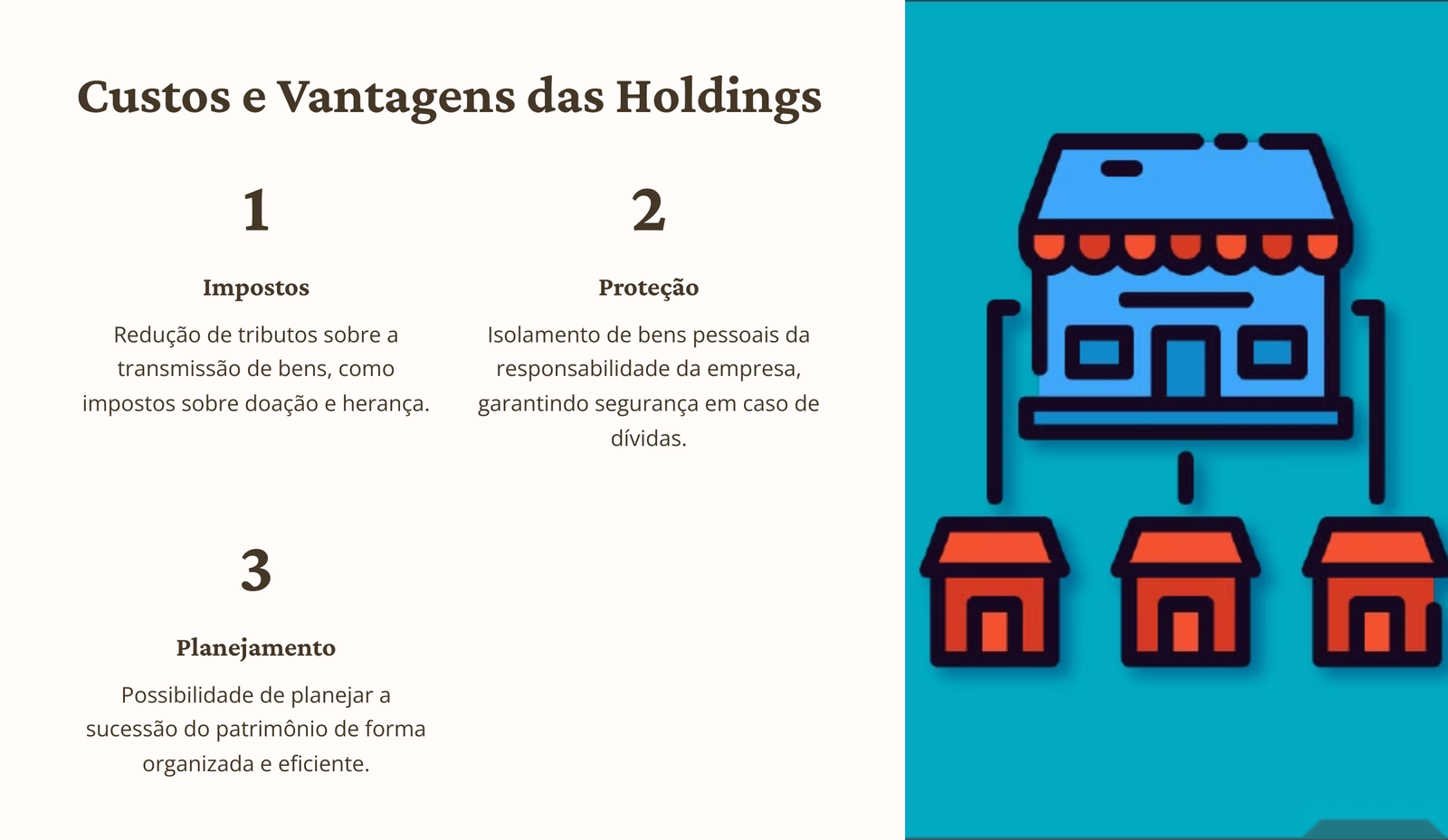 Custos e vantagens das holdings