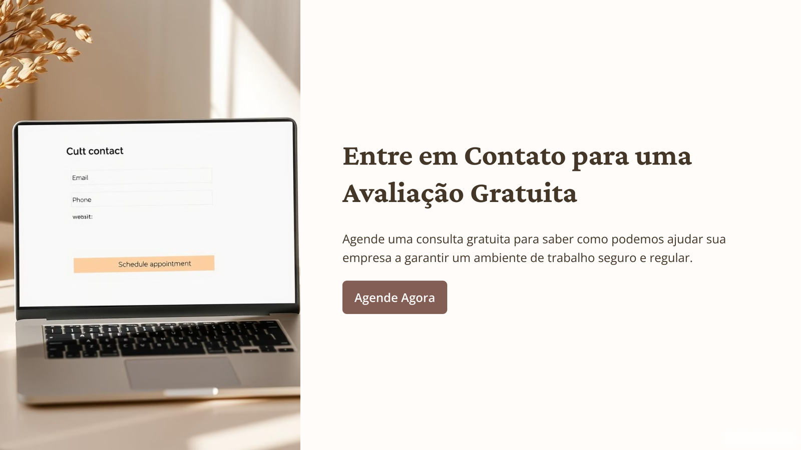 Entre em contato para uma avaliação gratuita